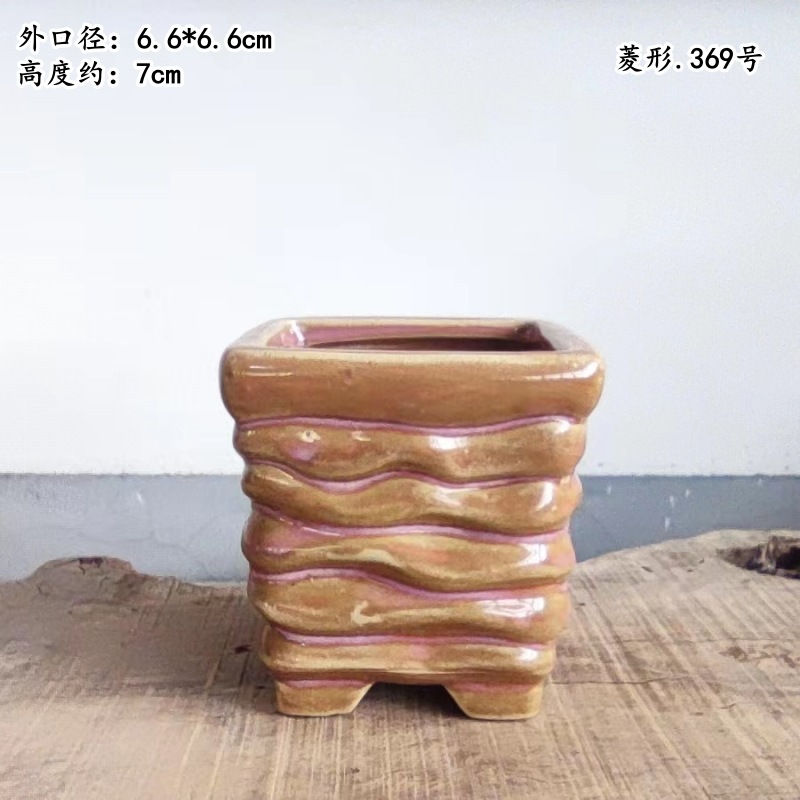 植木鉢の小さい新商品の缶のアイデアの磁器の缶の多い陶磁器の肉のミニ陶のレトロな家庭の陶磁器のたらいの園芸の太い新しいです。|undefined
