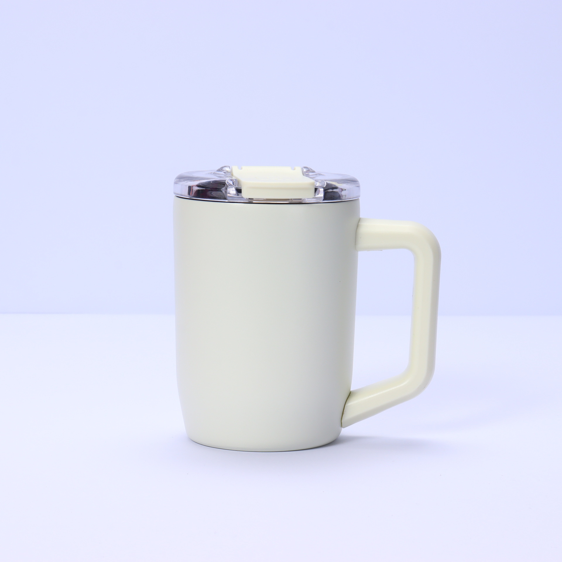 Nuevo 15oz taza de mango 304 taza de acero inoxidable con tapa taza de agua de oficina taza de leche taza de mano taza de mango