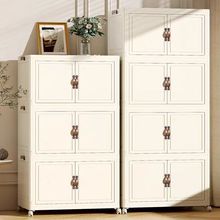 收纳柜子储物柜多层家用免安装折叠宝宝婴儿童衣服零食置物柜杂物