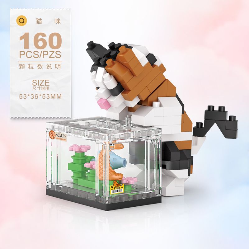 8608 고양이-160PCS