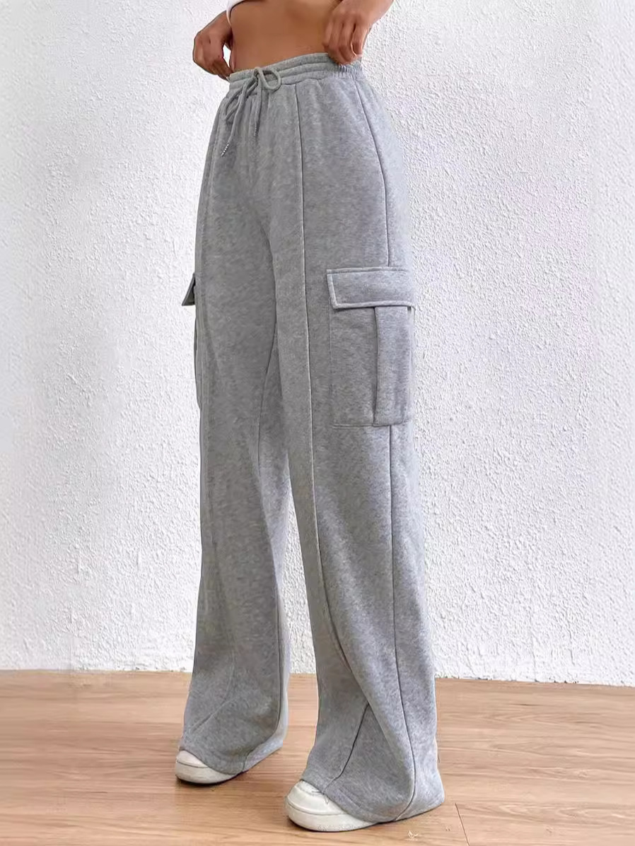Autumn trousers, drawstring, elastic waist