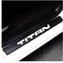适用于日产Nissan titan汽车门槛防护贴碳纤贴纸改装车贴A1786