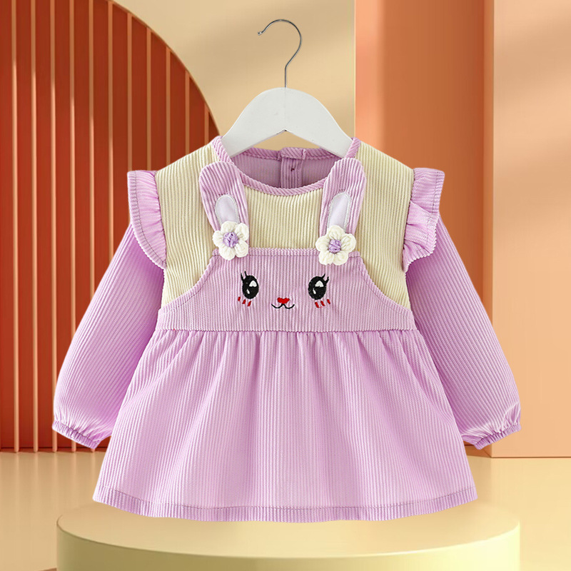 Smock baby girl PANA otoño e invierno a prueba de agua anti-sucio niños comiendo babero bebé vestido inverso ropa protectora delantal