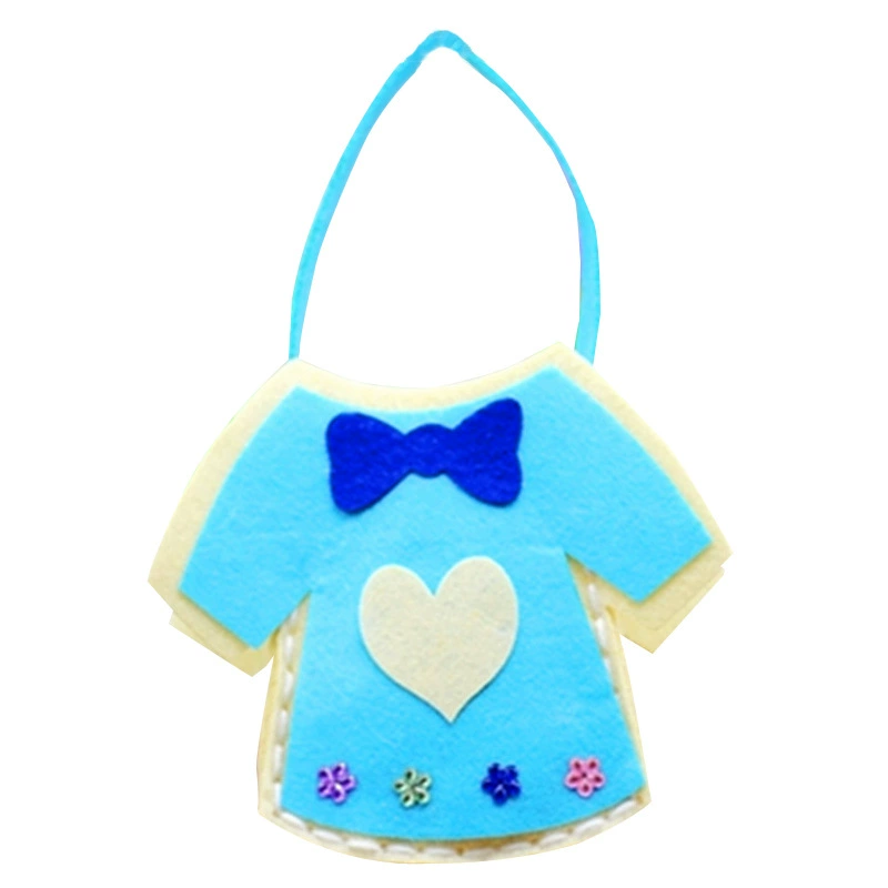 Felt Non-Woven Craft Bag Kit, DIY Handmade Purse Materials, 15×19 cm, Kids Craft Set