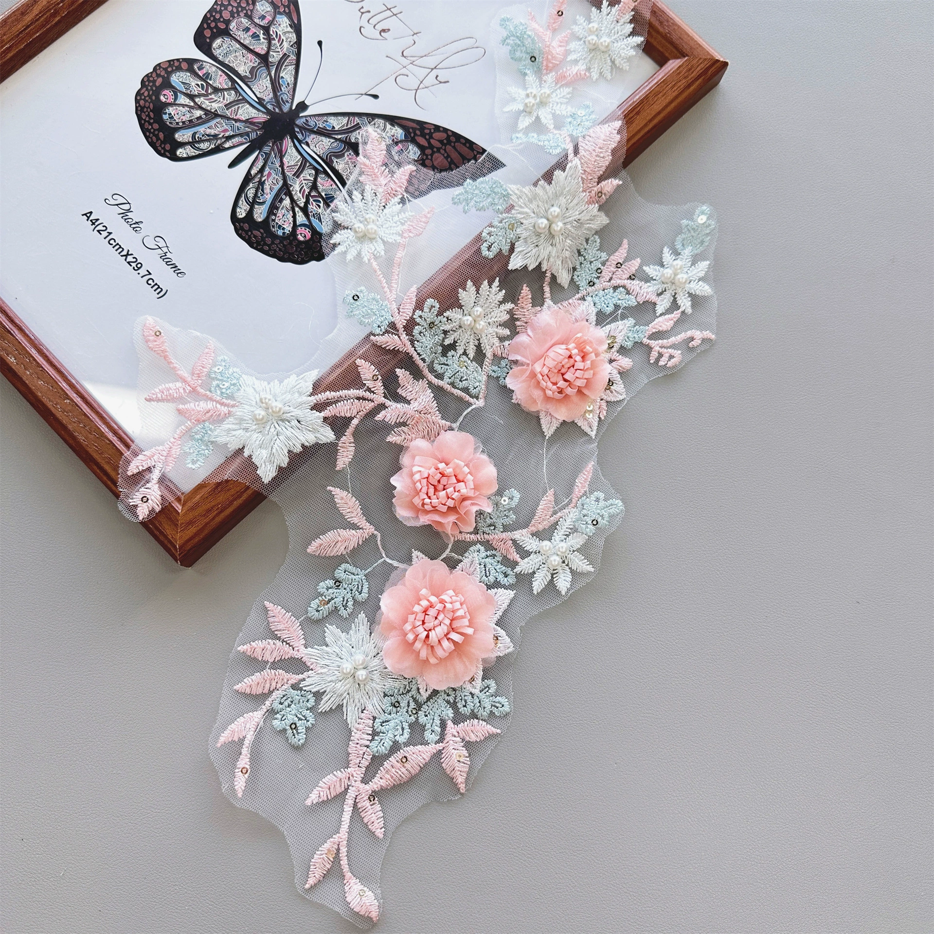 Lace sticker, fashionable wedding dress lapel pin, new collection, wholesale