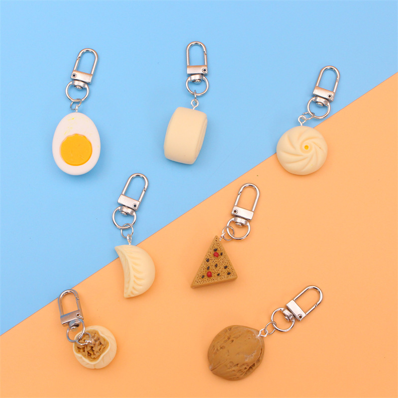 Cute Realistic Food Keychain Creative Dumpling Pendant Gift_voghion.com