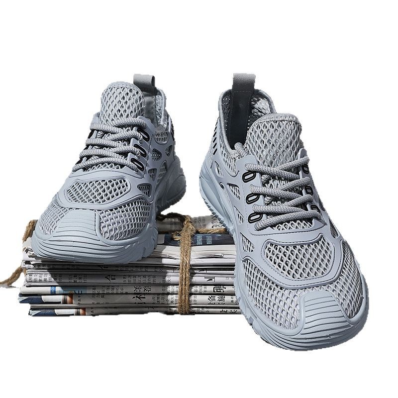 Se puede usar en cuatro estaciones, cómodo, transpirable para hombres, casual, versátil, sin cordones, tendencia de moda, estilo deportivo, zapatos de hombre de color sólido de suela gruesa