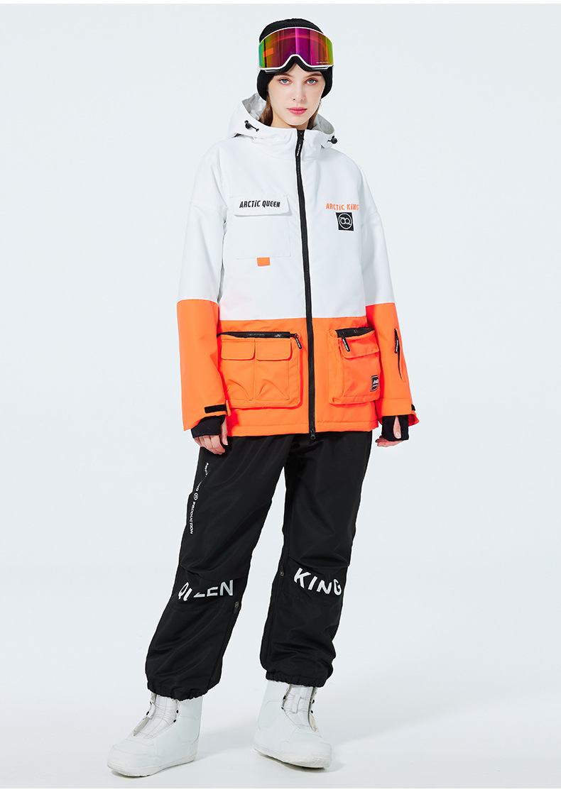 Men's Clothing Ski suit set for men and women couples warm and thick ski suit set single board double board ski suit_viptrois.com