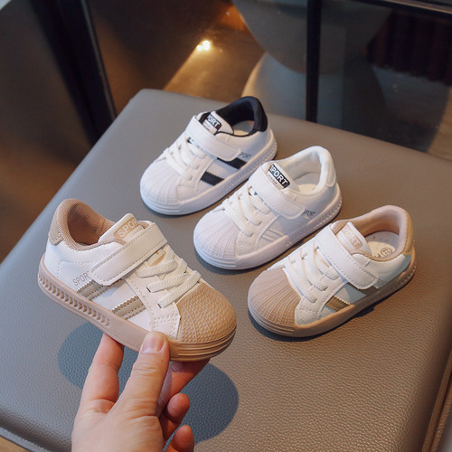 Versatile Spring and Autumn Baby Toddler Shoes Children's Kindergarten White Shoes Baby Shoes Children's Shoes Boys' Shoes Girls