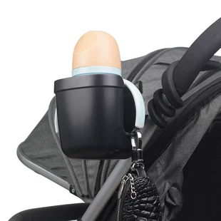 Универсальный держатель для бутылочки на коляску с ключницей гнущаяся штанга
