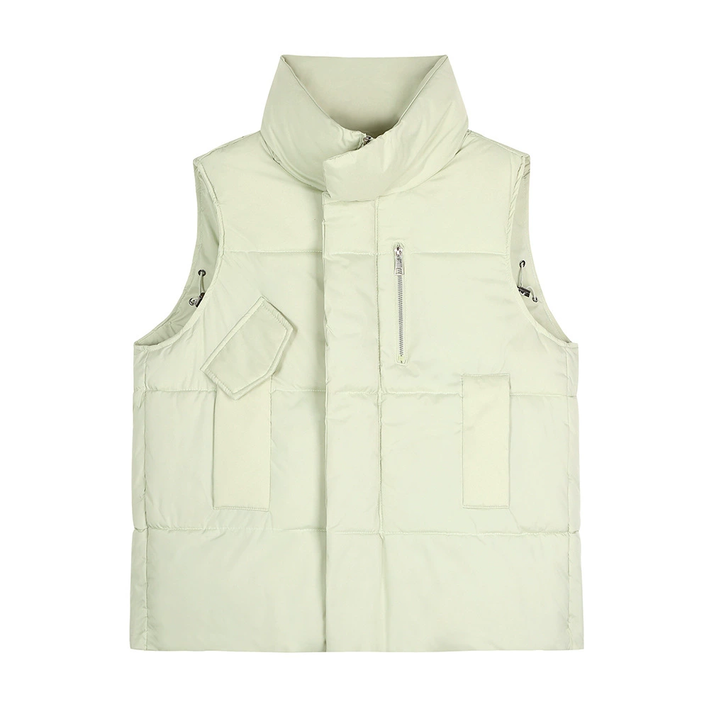 Down jacket, vest, loose straight fit, plus size
