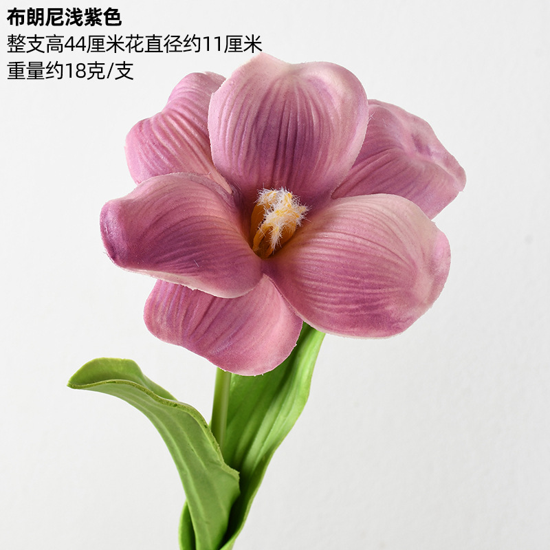 Flores artificiales moradas para bodas, estilo Monet, arreglos florales para el suelo del salón de bodas, flores de seda morado claro.