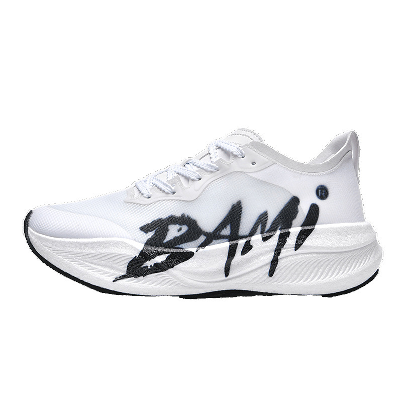 2025 primavera nueva juventud anti-derrapante zapatos de carrera amortiguador y hombre elástico pareja de zapatillas casuales