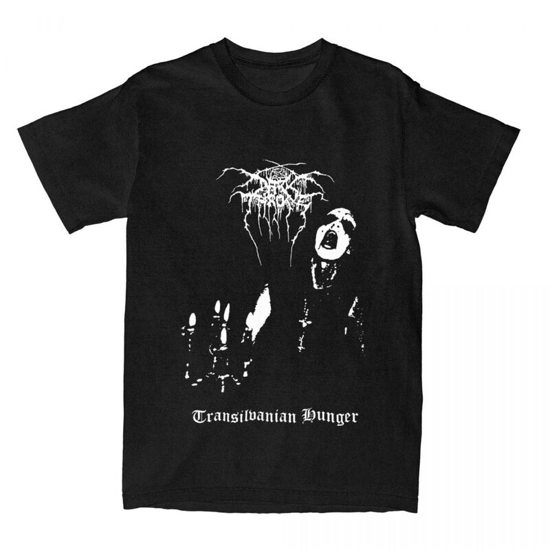 Halloween Tee Dark Throne Transylvania Hunger Vintage Norwegian Black Metal Band Tee