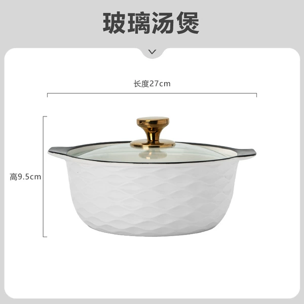 Glass soup pot