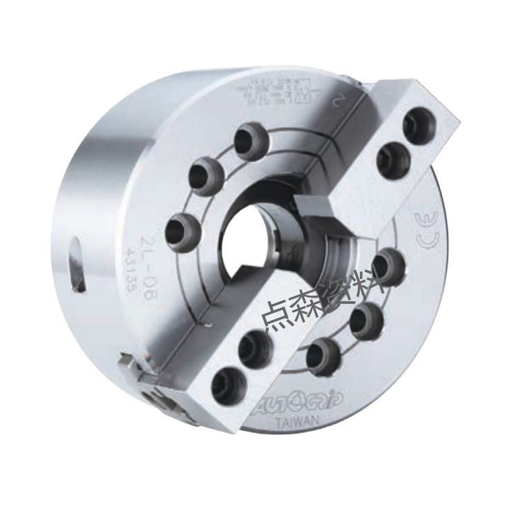 供应台湾佳贺卡盘2L-206A5二爪超长爪卡盘固力普中空液压动力卡盘