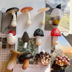 仿真云南菌菇冰箱贴磁吸装饰贴香菇家居装饰品3d立体蘑菇模型磁贴