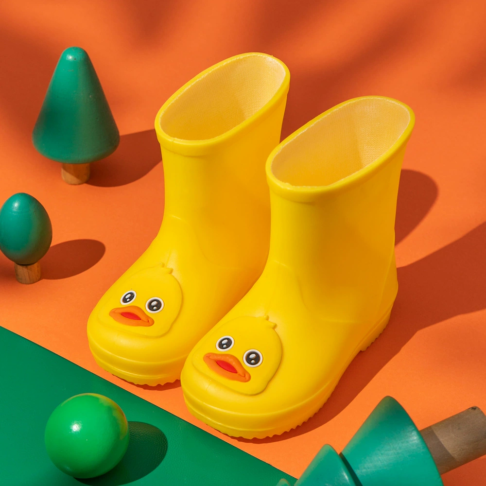 Детские дождевые сапоги милые школьники 1-7 лет дождевые сапоги малыши мультфильм водяная обувь утка детка водонепроницаемая и нескользящая