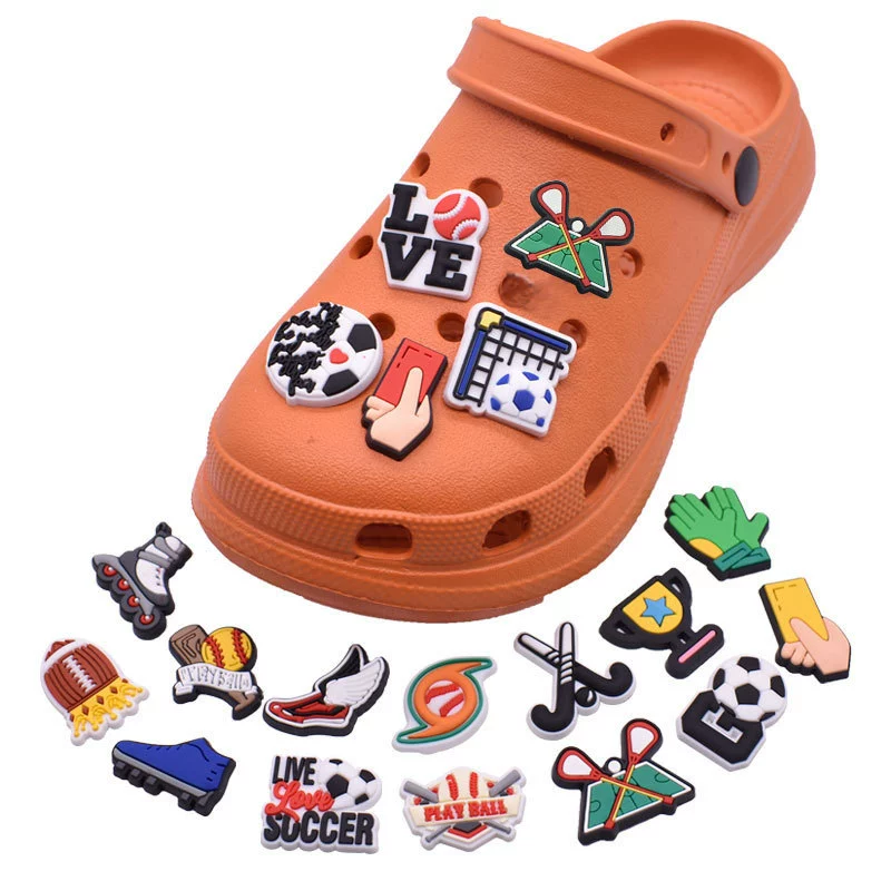 Трансграничная электронная коммерция Amazon Международная станция отверстие обувь Цветочная обувь Пряжка мультфильм Декоративные ювелирные изделия браслет пряжка