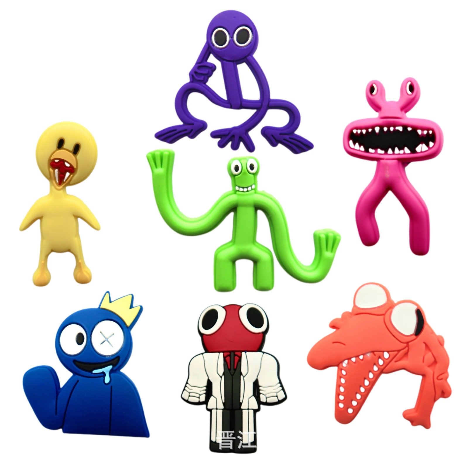 Nuevo Arco Iris amigos socio zapatos de dibujos animados zapatos de flores hebilla agujero Zapatos de flores hebilla decorativa hebilla transfronteriza al por mayor