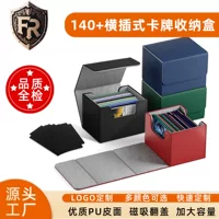 Картонная коробка для хранения карт с одним и двумя слотами (140+ и 100+), кожаная, для MTG/TCG, бестселлер Amazon, из ПУ