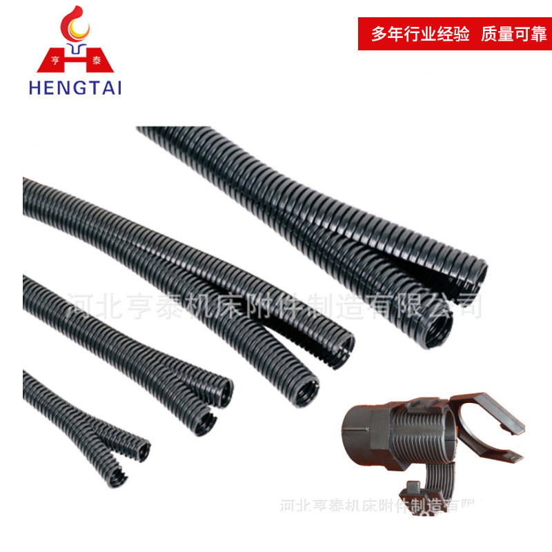 现货供应双层开口尼龙软管 双开口波纹管接头 穿线缆双拼软管接头