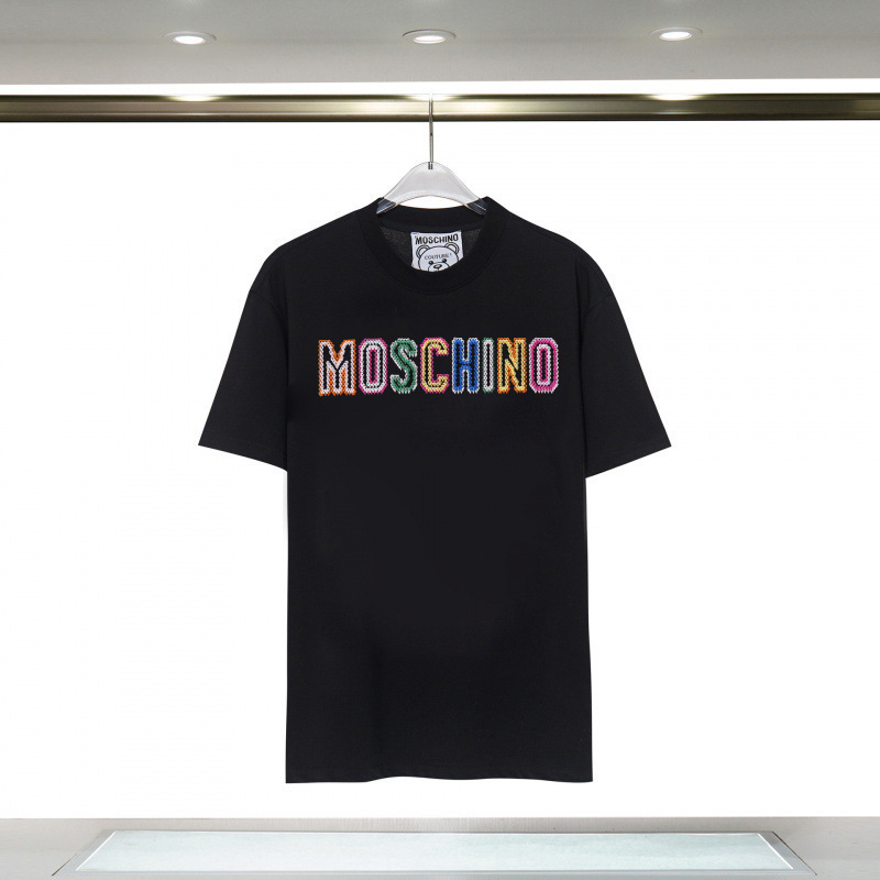 2025 春夏新作メンズカジュアルラウンドネック半袖 T シャツ中空刺繍クマ文字ルーズで多用途|undefined