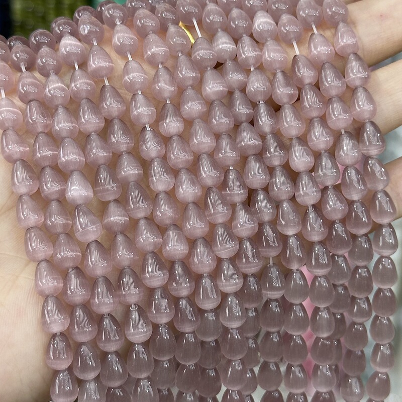 厂价直销 水滴型猫眼石散珠 diy古风发簪头饰珠串饰品配件半成品|undefined