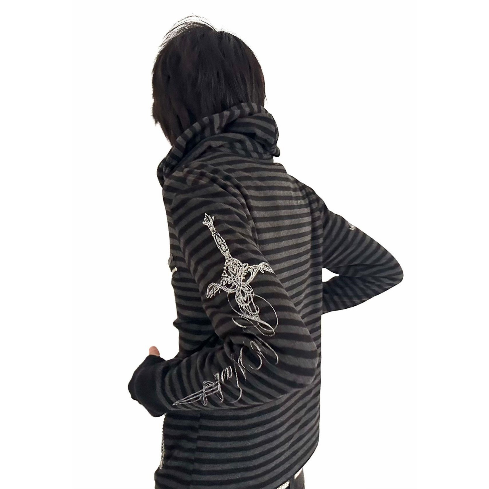 Men's Retro Pullover Hoodie Personalized Print Street Style_voghion.com