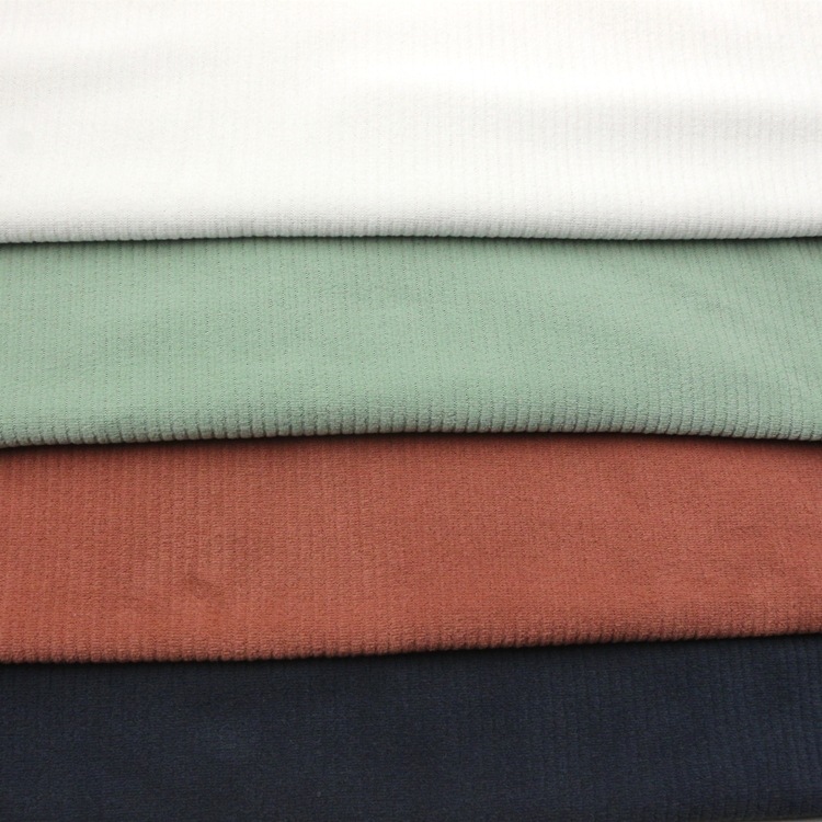 粗针抽条绒布全涤纶2x1竖抽条粗针布绒布双刷单摇粒绒布服装面料