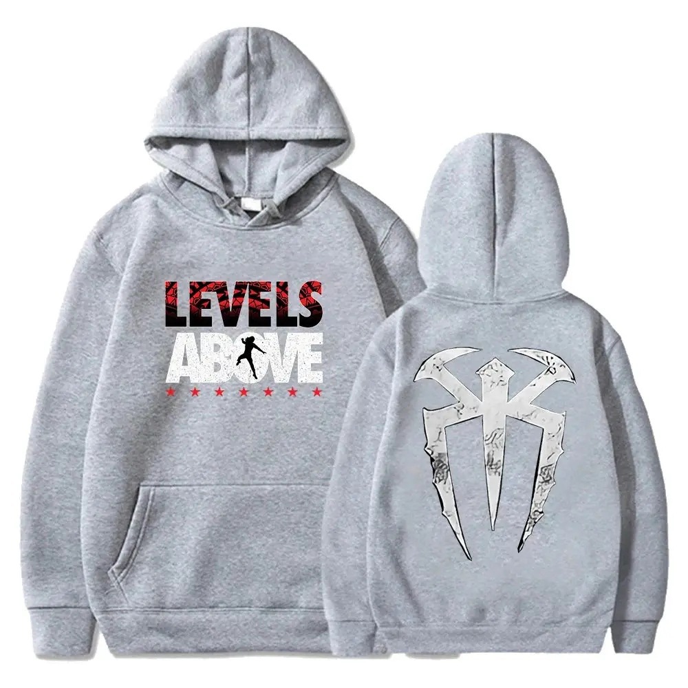 Roman Reigns Levels Above Pullover Hoodie Long Sleeve Setwea