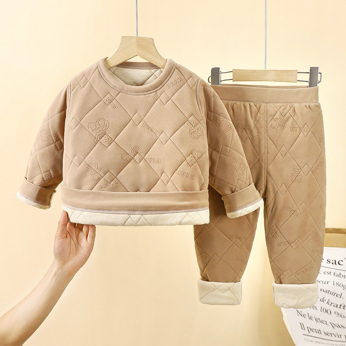 Uniformes escolares infantiles artefactos de otoño y invierno nuevos tres capas de algodón de algodón para niños con camisa de algodón gruesa con chaqueta de algodón para niñas clase A