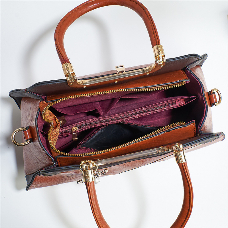 Temperamento sensación de mochila de gran capacidad bolsos de mano versátiles moda simple bolsos de hombro casuales bolsos transfronterizos