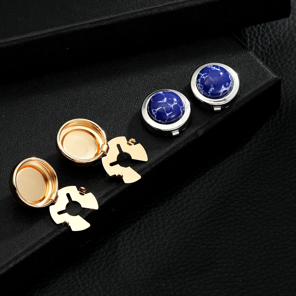 Retro muster metall kupfer manschettenknöpfe taste zubehör Französisch business high-end-hemd manschettenknöpfe neue_voghion.com