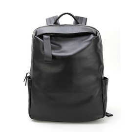 休闲商务头层牛皮背包多功能电脑包出差大容量男士双肩包通勤包包