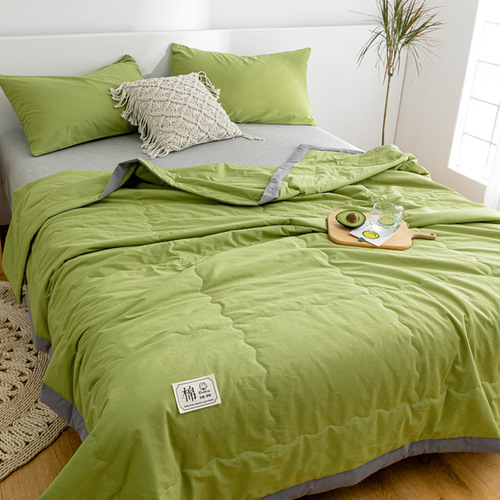 Pure cotton quilt 100 miles away pure cotton washed cotton cotton air conditioning quilt core single and double summer thin quilt summer quilt