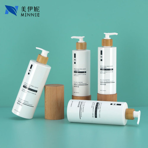 300ml shampoo bottle shower gel bottle 500ml large capacity PET plastic bottle lotion press bottle frosted