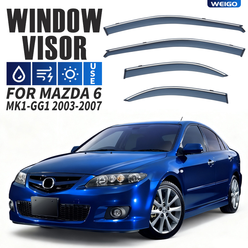 Suitable for Mazda 6 Window Visor, Rearview Mirror Rain Shield, Mazda 6 Atenza Window Visor