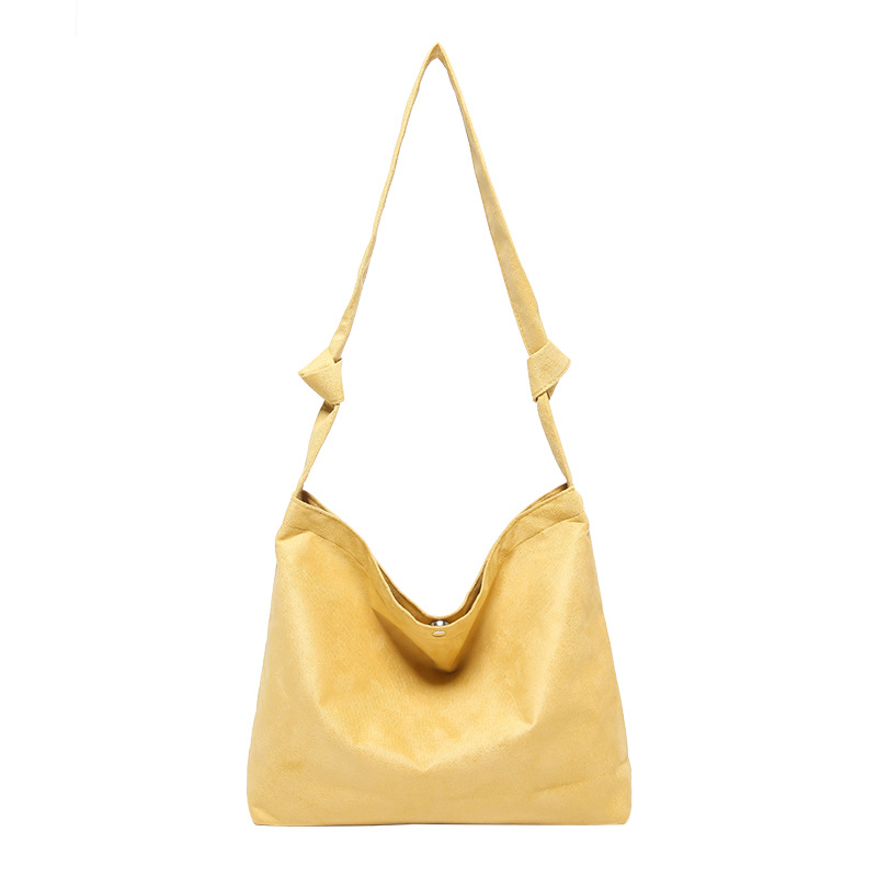 Otoño e invierno nuevo estilo bolso de gamuza esmerilada bolso de hombro de ocio de gran capacidad bolso de moda Maillard