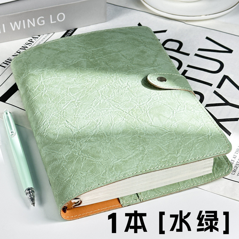 Cuaderno de cuaderno de hoja plegada a5 desmontable de alto valor de superficie cuaderno en blanco cuaderno de hoja interior sello de viaje sello