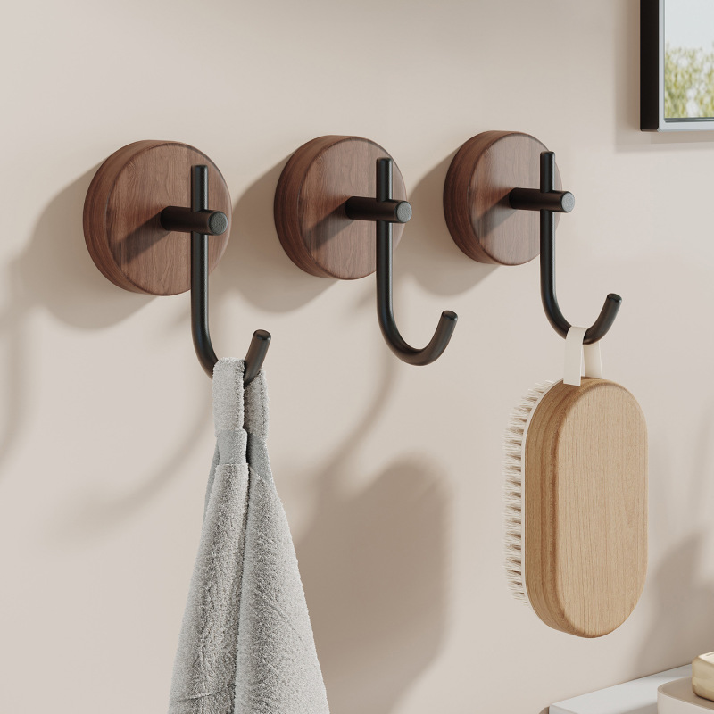 Retro Solid Wood Clothes Hook Sticky Hook Kitchen Bathroom Tile Wardrobe Wooden Door Rear Hook No Punching Strong Adhesive Retro Solid Wood Clothes Hook Sticky Hook Kitchen Bathroom Tile Wardrobe Wooden Door Rear Hook No Punching Strong Adhesive