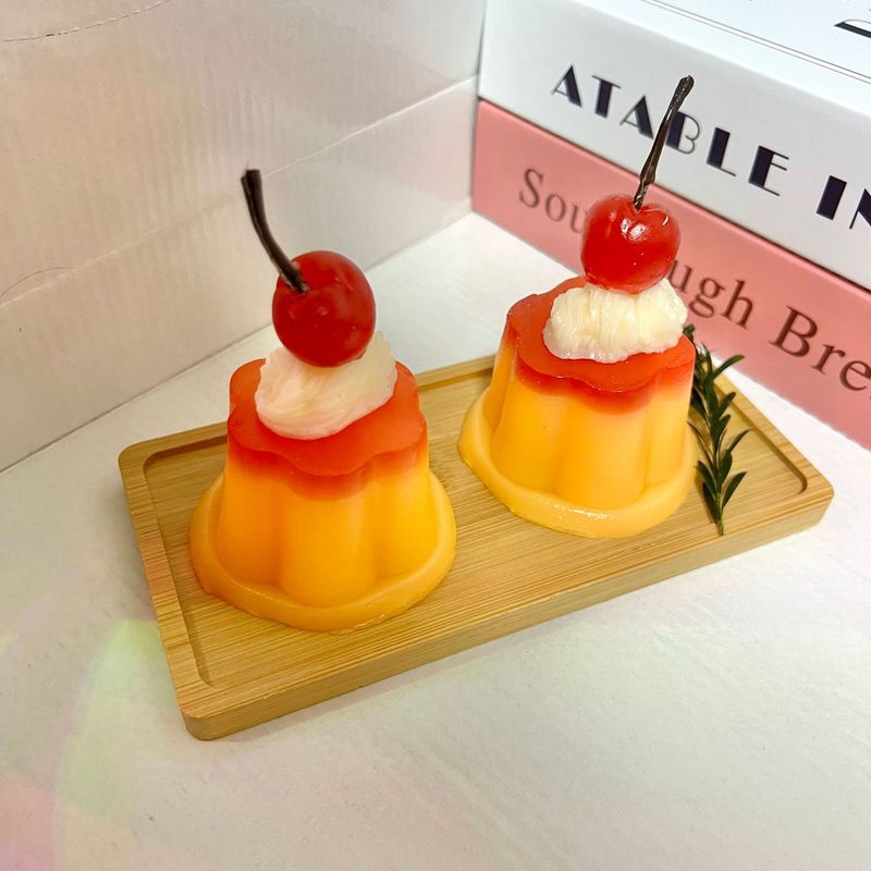模擬キャラメルプリンピンチチェリーQ弾性2色プリン減圧おもちゃTPRソフトグルー完食ゼリーおもちゃ|undefined