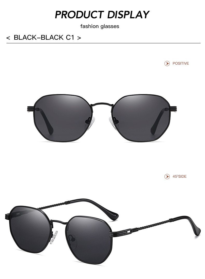 Estilo Clásico Ropa De Calle Color Sólido C.A. Protección UV400 Cuadrado Fotograma Completo Gafas De Sol Mujer display picture 11