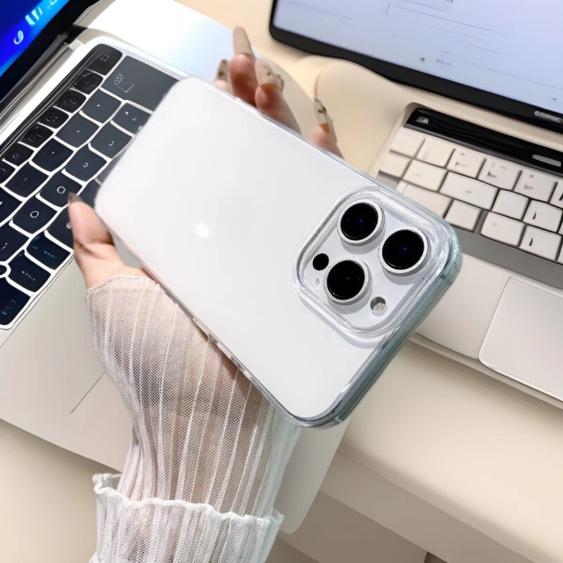 シンプルな無地、Apple 17 Pro Max、11 Pro Max、12/13 Pro対応、大きな開口部、二重構造、耐衝撃性のあるスマホケース|undefined
