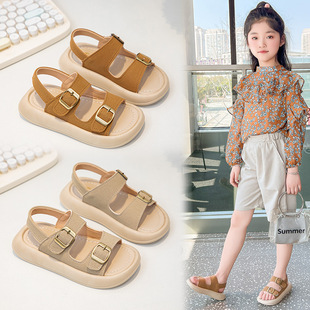 Children's Sandals 2025 Summer New Boys' Shoes Girls' Beach Shoes Soft Sole Non-slip Middle and Big Children's Casual Western Style