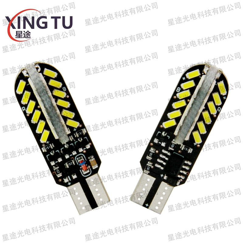 Автомобиль мотоцикл светодиодный широкий индикатор маленькая световая вспышка T10 48SMD 3014 RGB вспышка мотоцикл свет