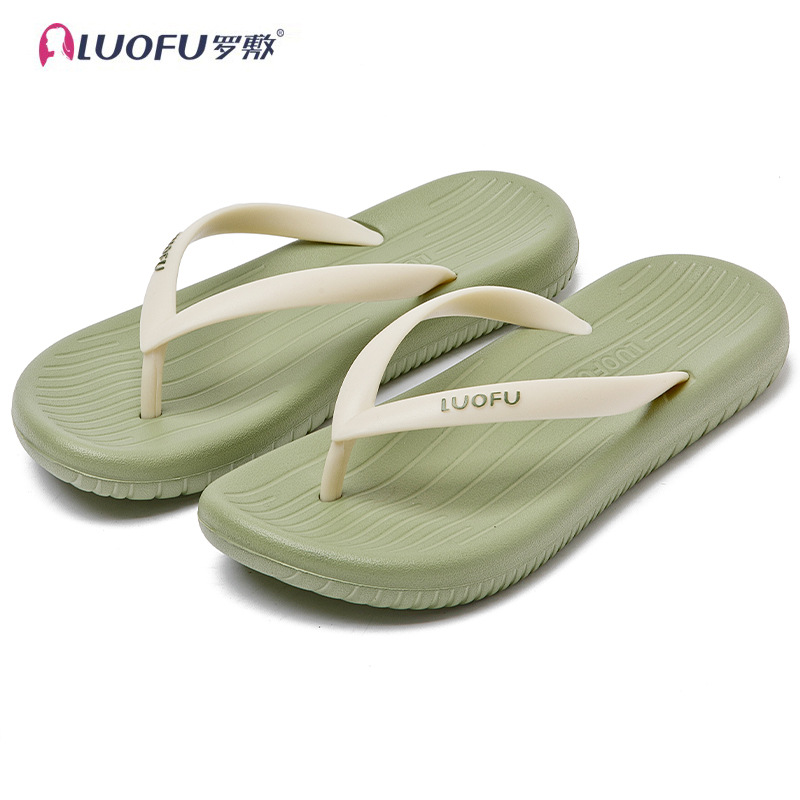 Rofu flip-flops de las mujeres de la moda al aire libre en línea rojo de alto grado de verano nuevo todo-fósforo antideslizante flip-flops de plataforma E