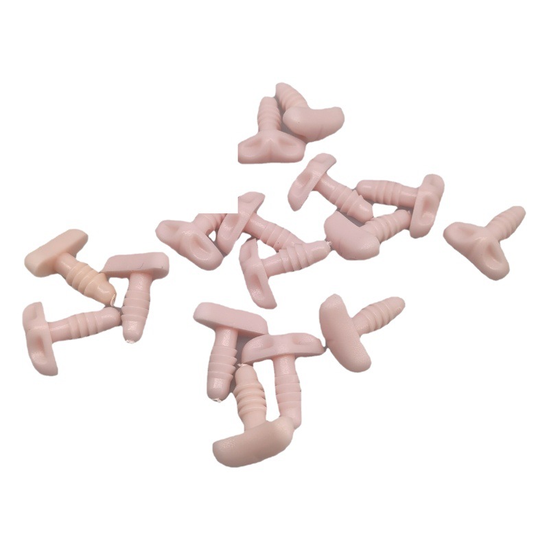 15/18mm triángulo zorro nariz peluche juguete plástico caja del teléfono gato boca animal muñeca hecha a mano accesorios de bricolaje