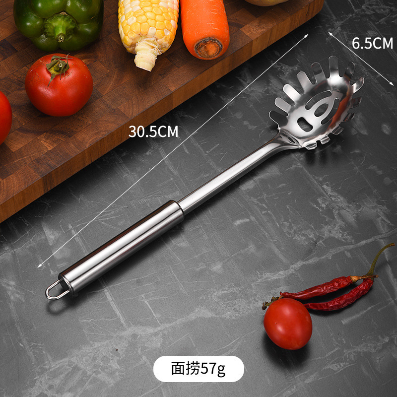 ステンレスの台所用品の鍋のシャベルの調理のスプーンの丸い管のシャベルのスプーンのスプーンの台所用品のセットの贈り物|undefined