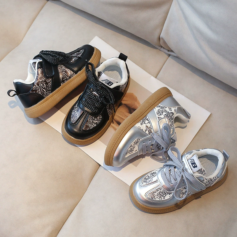 Корейская модная детская доска обувь для мальчиков с мягким дном для девочек повседневная обувь 2024 весна и осень новая детская обувь для волос